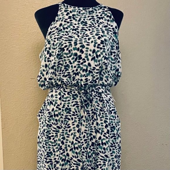VINCE CAMUTO LEOPARD PRINT ROMPER SIZE 12 - Picture 1 of 5